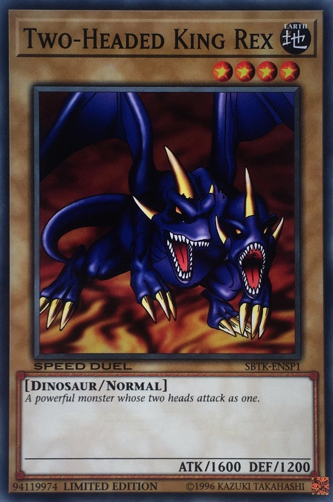 Image for Two-Headed King Rex (Speed Duel: Trials of the Kingdom) (SBTK-ENSP1) - YuGiOh