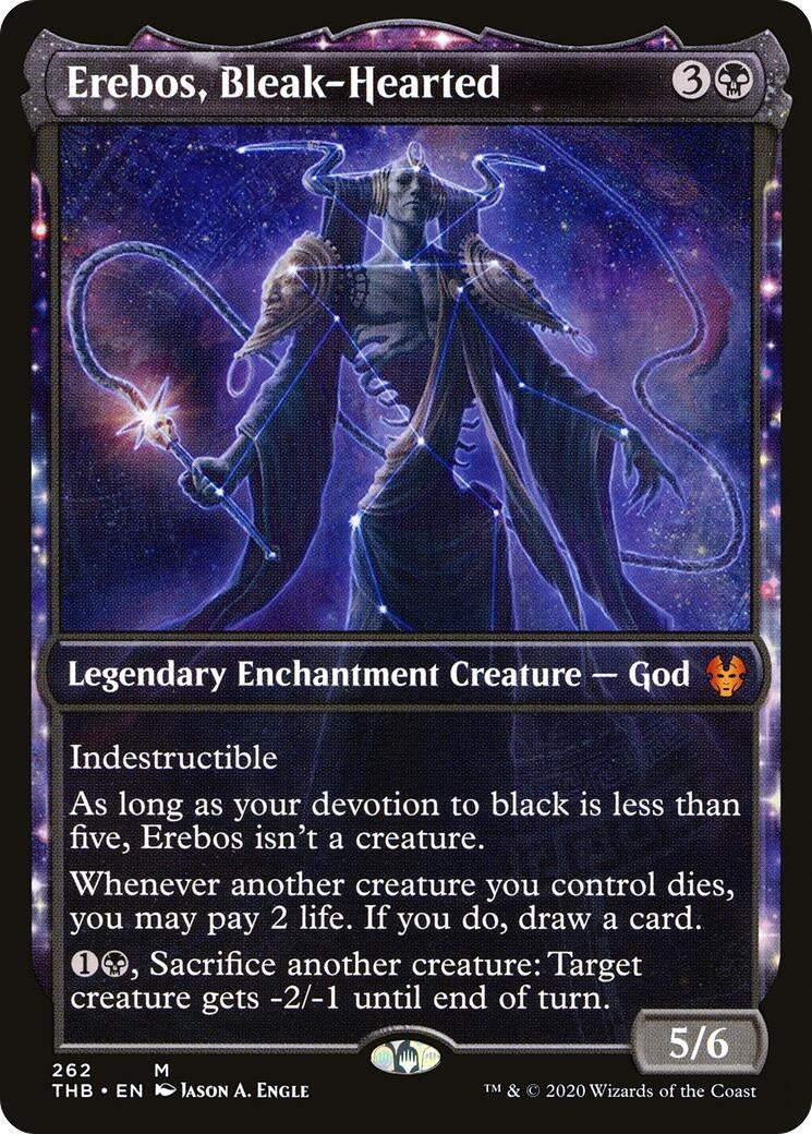 Image for Erebos, Bleak-Hearted (Showcase) (Theros Beyond Death) (262) - Magic: The Gathering