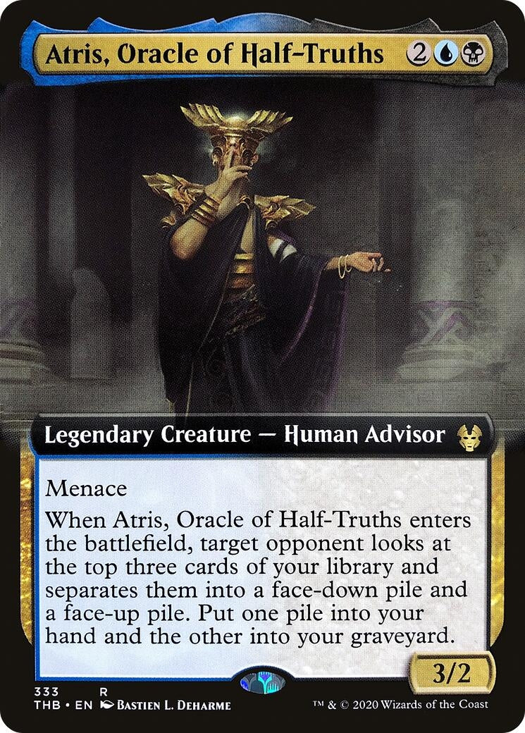 Image for Atris, Oracle of Half-Truths (Extended Art) (Theros Beyond Death) (333) - Magic: The Gathering