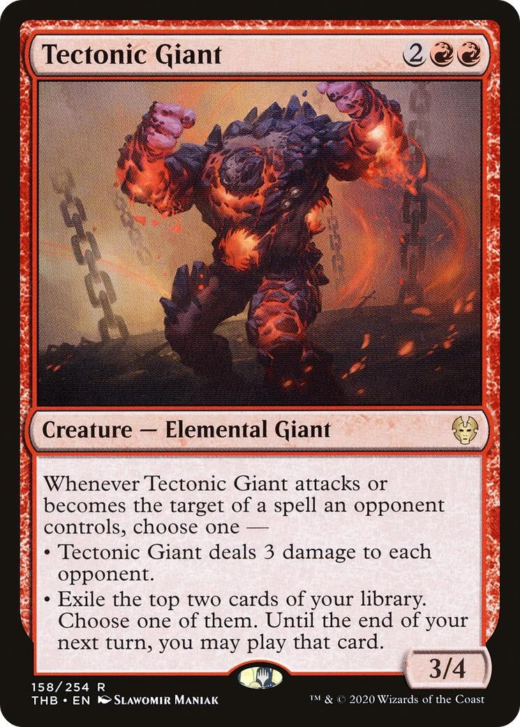 Image for Tectonic Giant (Theros Beyond Death) (158) - Magic: The Gathering