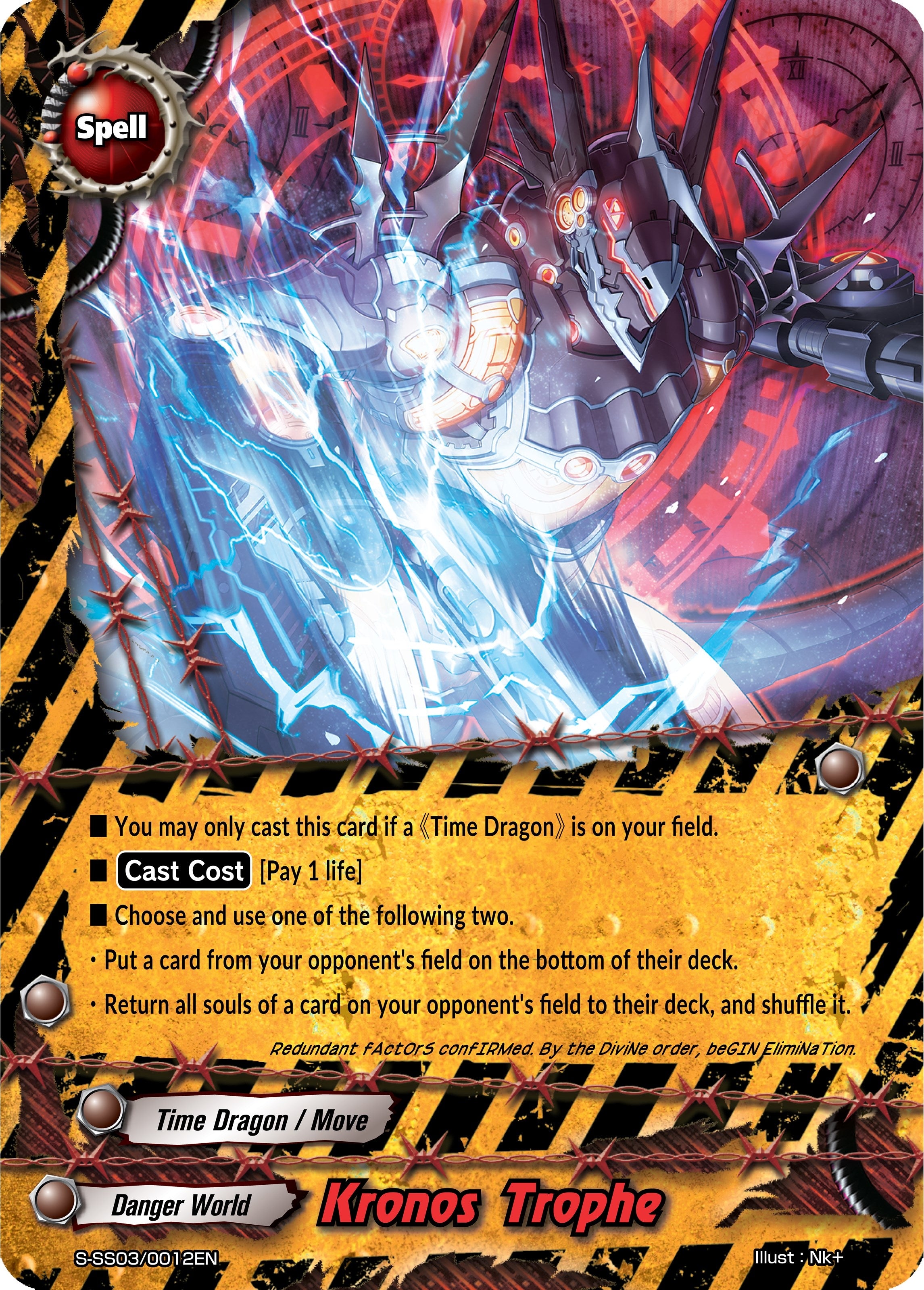 Image for Kronos Trophe (S-SS03: The End Zero) (S-SS03/0012EN) - Future Card BuddyFight