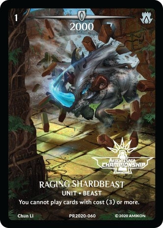 Image for Raging Shardbeast (Full Art) (Argent Saga Championship - Stamped) (Argent Saga Promos) (PR2020-060) - Argent Saga TCG