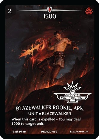 Image for Blazewaker Rookie, Ark (Full Art) (Argent Saga Championship - Stamped) (Argent Saga Promos) (PR2020-059) - Argent Saga TCG