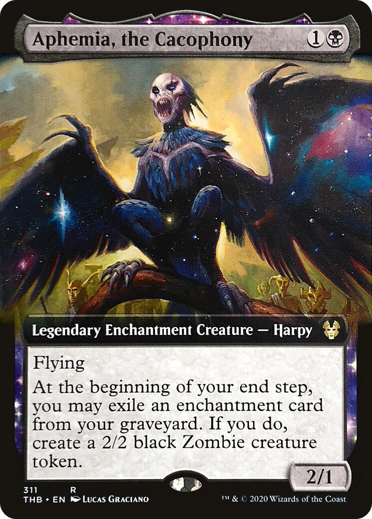 Image for Aphemia, the Cacophony (Extended Art) (Theros Beyond Death) (311) - Magic: The Gathering