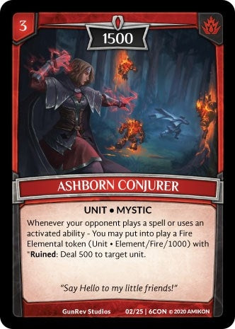 Image for Ashborn Conjurer (Expansion Pack 3: Conviction) (02/25 | 6CON) - Argent Saga TCG