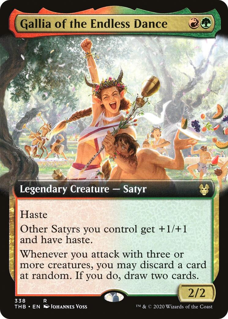 Image for Gallia of the Endless Dance (Extended Art) (Theros Beyond Death) (338) - Magic: The Gathering