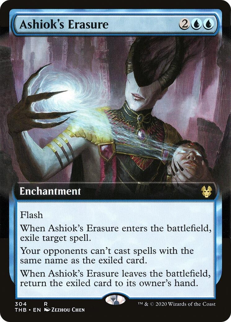Image for Ashiok's Erasure (Extended Art) (Theros Beyond Death) (304) - Magic: The Gathering
