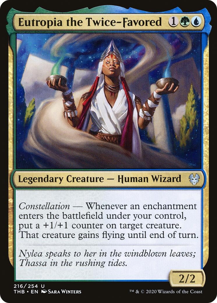 Image for Eutropia the Twice-Favored (Theros Beyond Death) (216) - Magic: The Gathering
