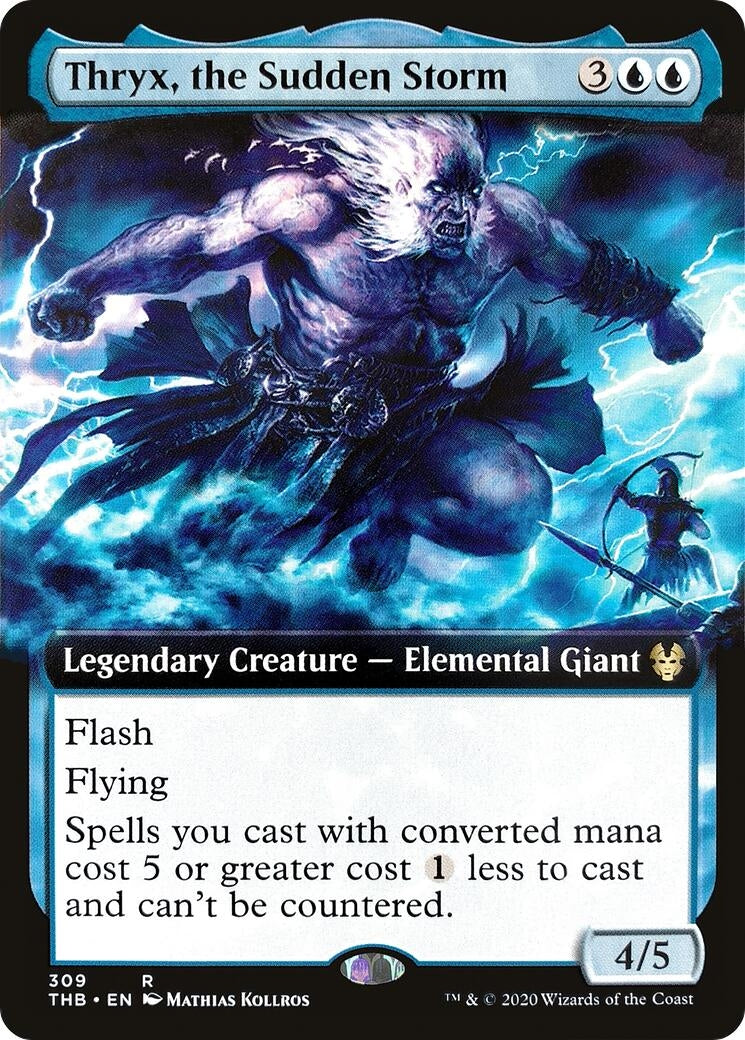 Image for Thryx, the Sudden Storm (Extended Art) (Theros Beyond Death) (309) - Magic: The Gathering