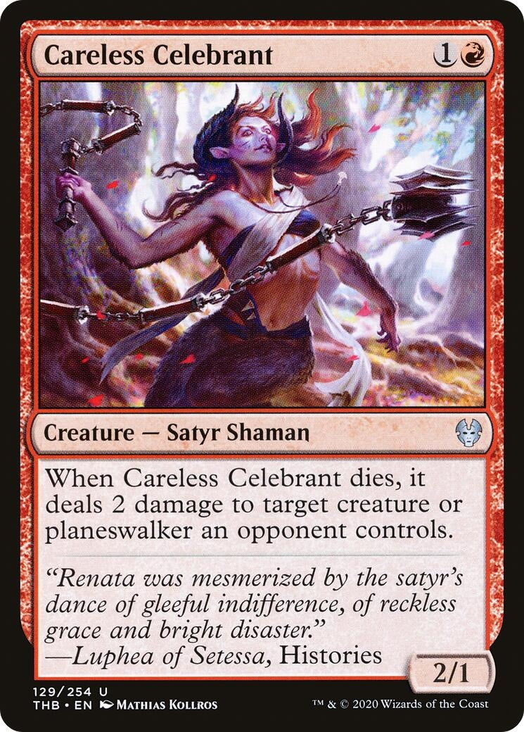Image for Careless Celebrant (Theros Beyond Death) (129) - Magic: The Gathering
