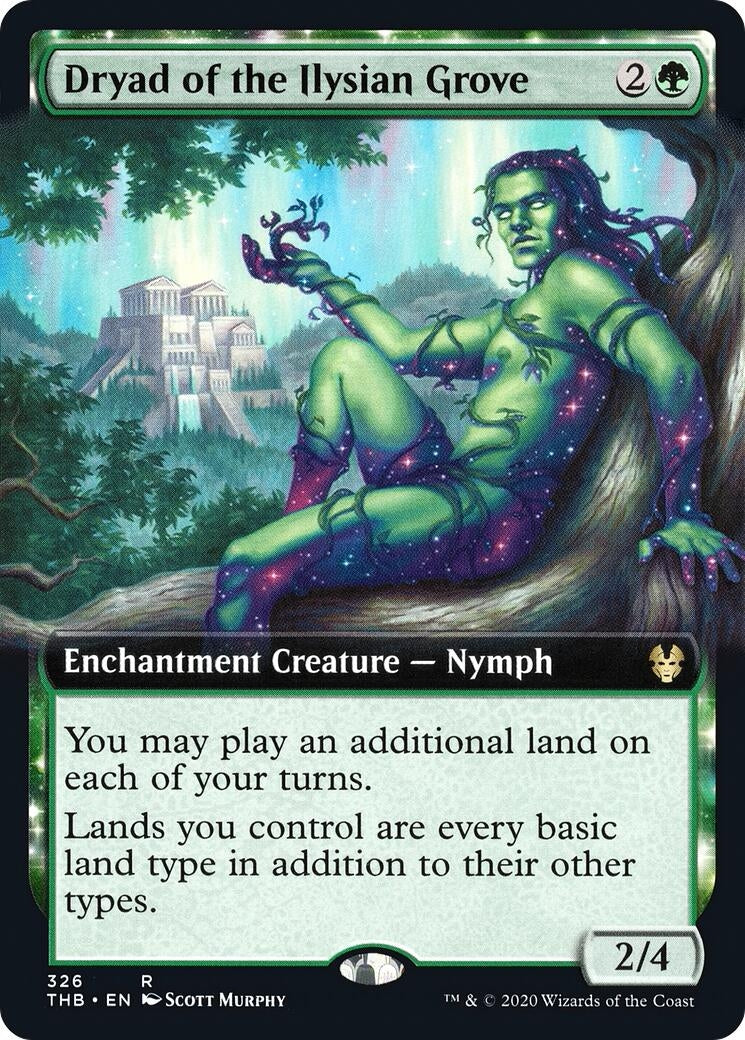 Image for Dryad of the Ilysian Grove (Extended Art) (Theros Beyond Death) (326) - Magic: The Gathering