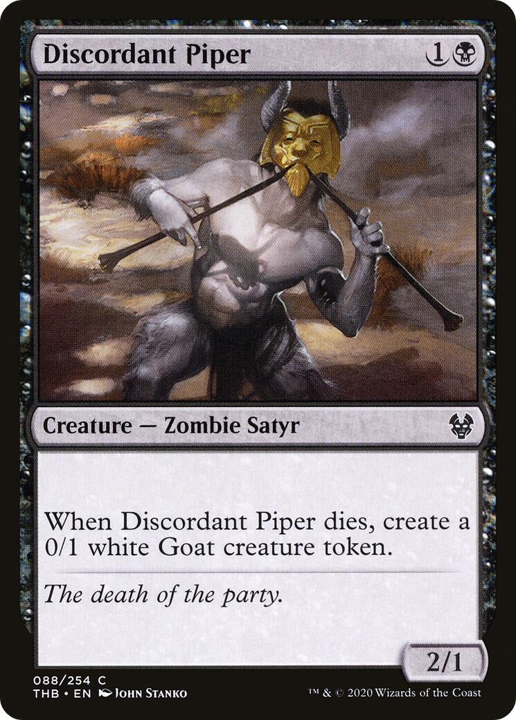 Image for Discordant Piper (Theros Beyond Death) (88) - Magic: The Gathering