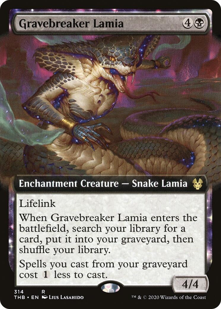 Image for Gravebreaker Lamia (Extended Art) (Theros Beyond Death) (314) - Magic: The Gathering