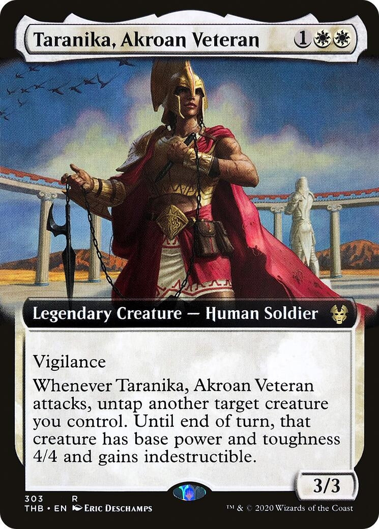 Image for Taranika, Akroan Veteran (Extended Art) (Theros Beyond Death) (303) - Magic: The Gathering