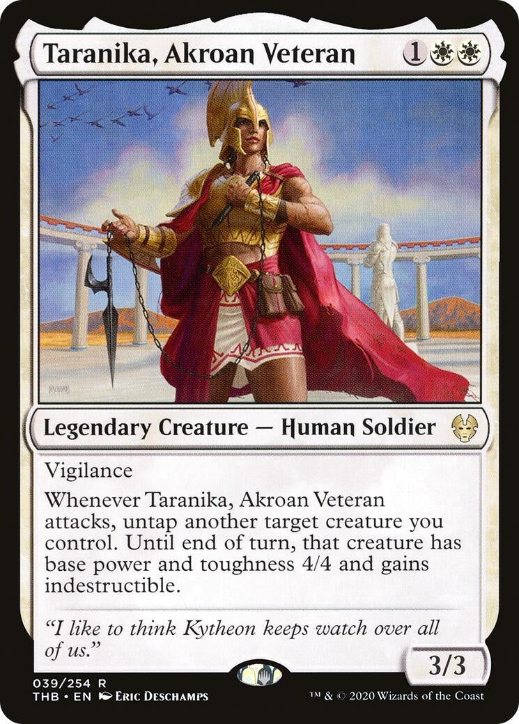 Image for Taranika, Akroan Veteran (Theros Beyond Death) (39) - Magic: The Gathering