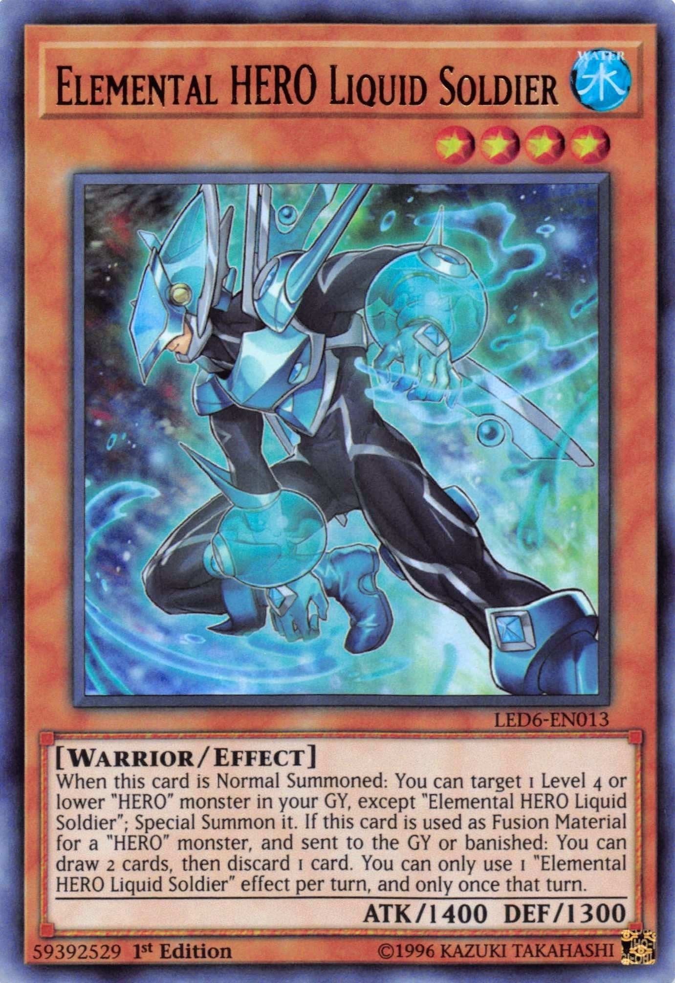 Image for Elemental HERO Liquid Soldier (Legendary Duelists: Magical Hero) (LED6-EN013) - YuGiOh
