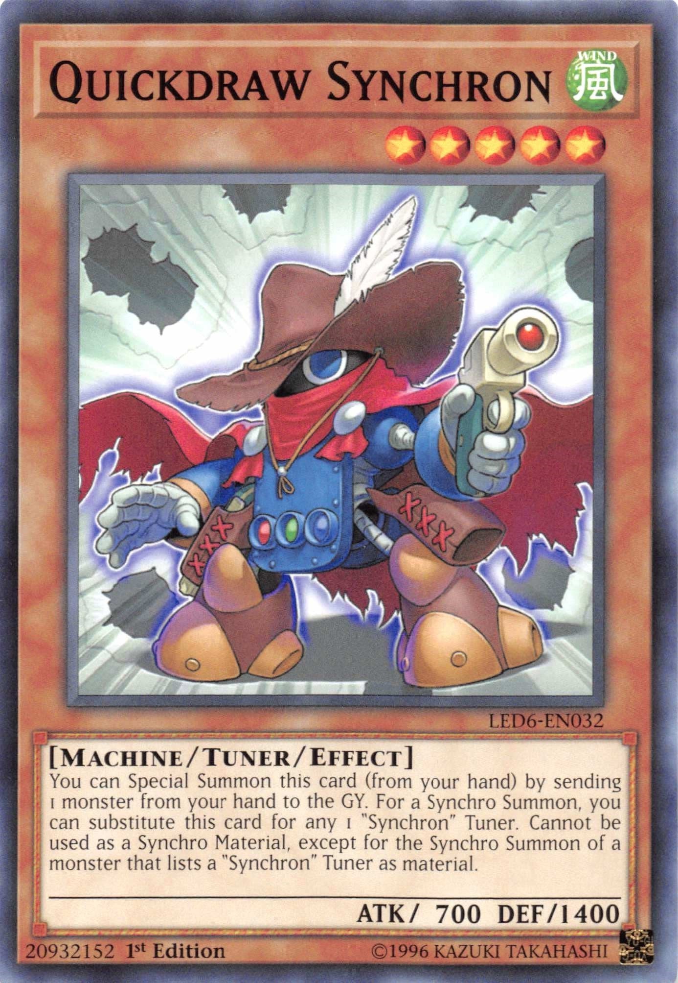 Image for Quickdraw Synchron (Legendary Duelists: Magical Hero) (LED6-EN032) - YuGiOh