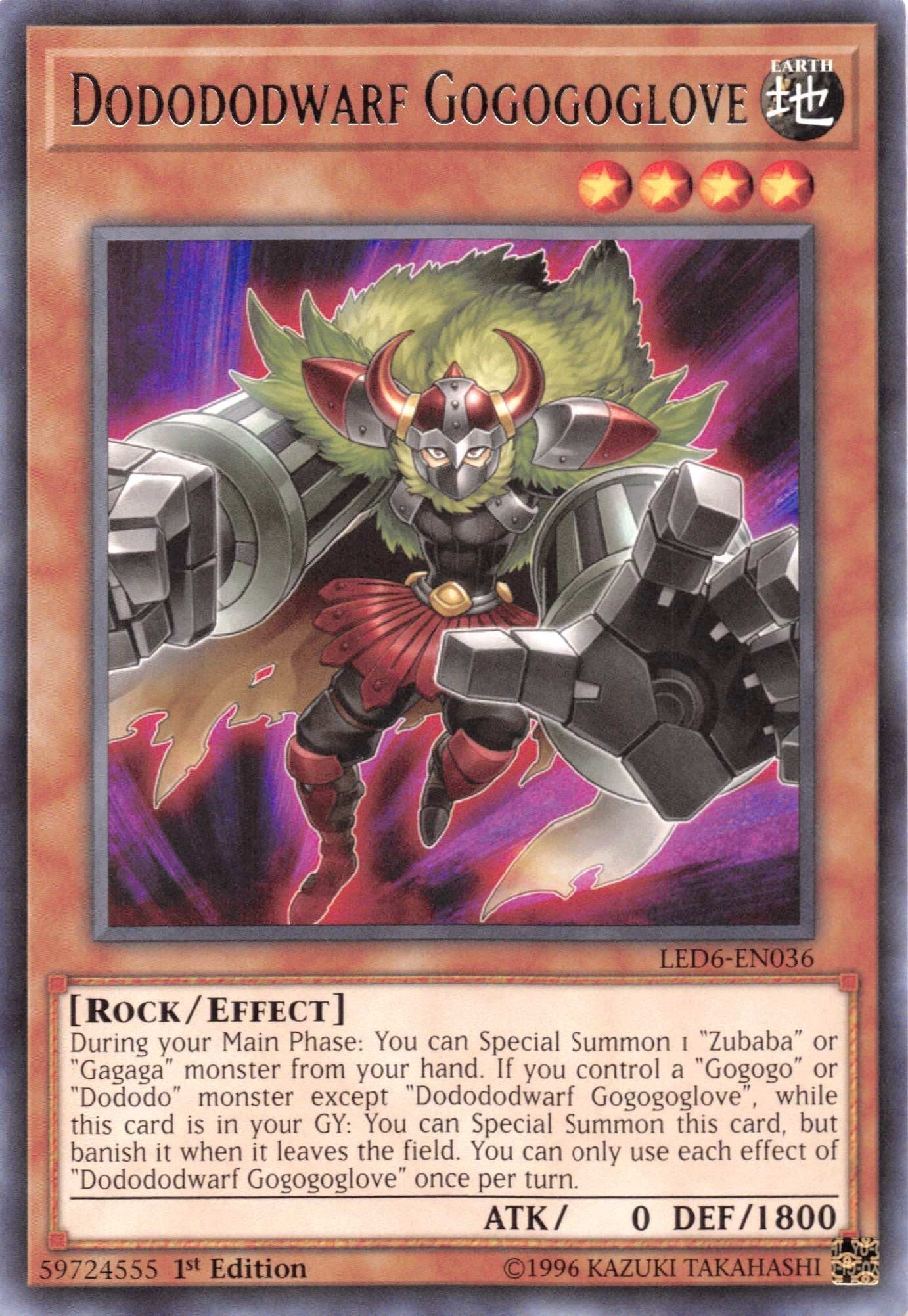 Image for Dodododwarf Gogogoglove (Legendary Duelists: Magical Hero) (LED6-EN036) - YuGiOh