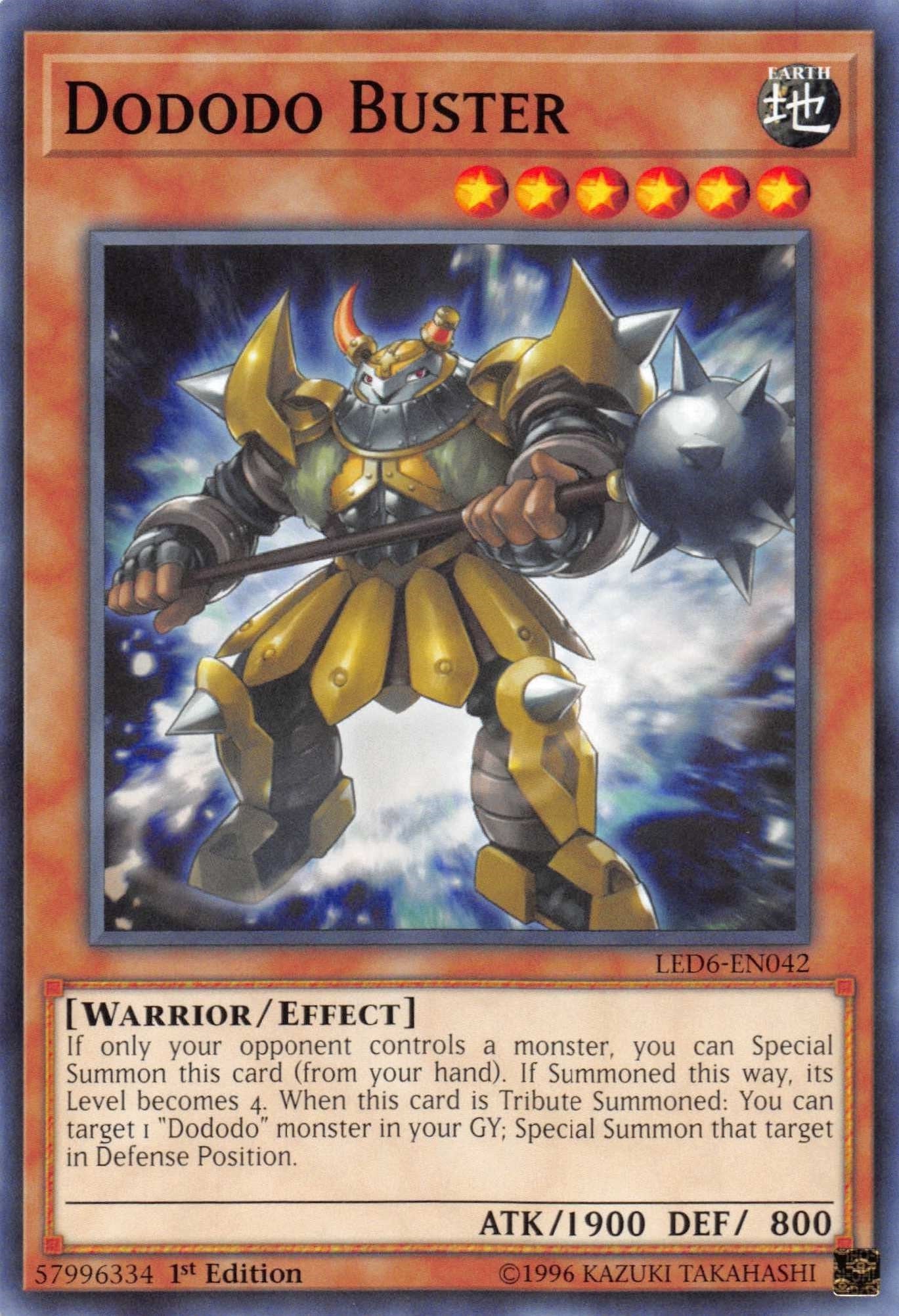 Image for Dododo Buster (Legendary Duelists: Magical Hero) (LED6-EN042) - YuGiOh