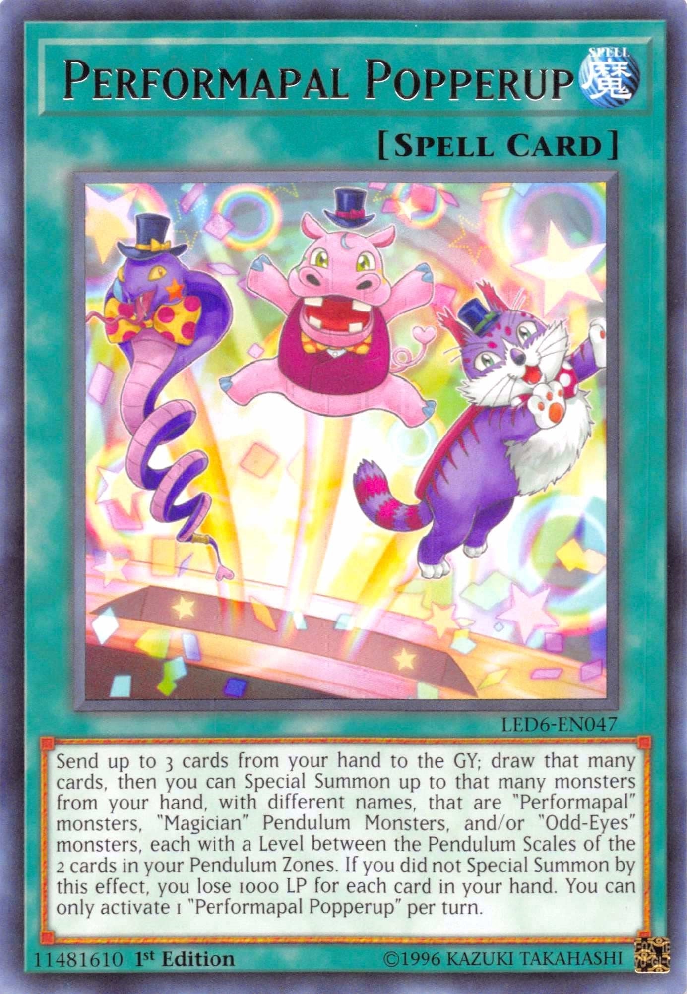 Image for Performapal Popperup (Legendary Duelists: Magical Hero) (LED6-EN047) - YuGiOh