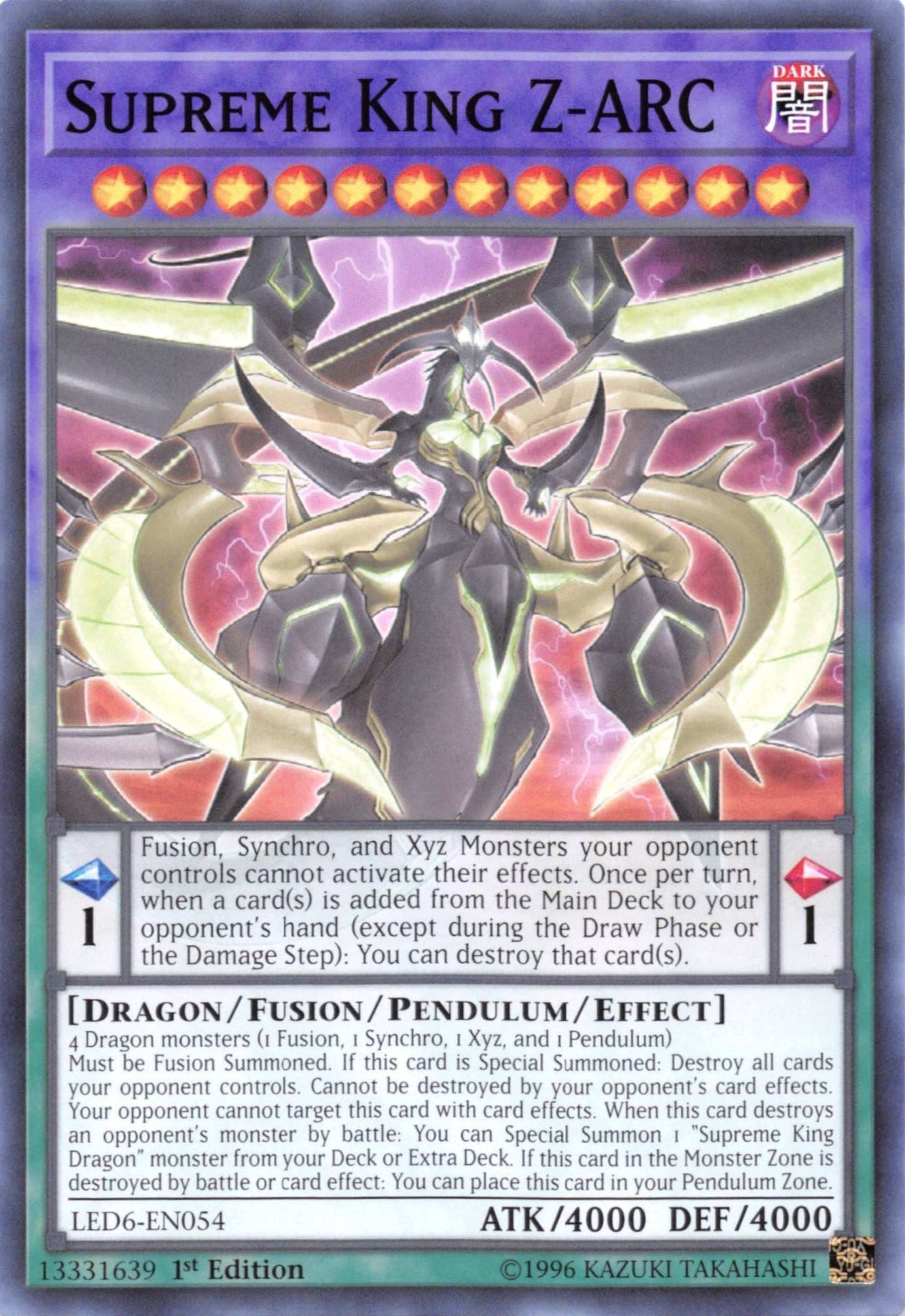 Image for Supreme King Z-ARC (Legendary Duelists: Magical Hero) (LED6-EN054) - YuGiOh