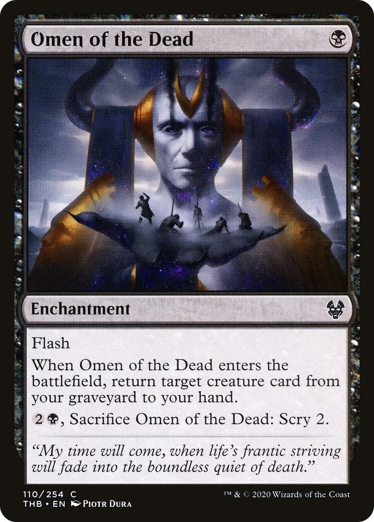 Image for Omen of the Dead (Theros Beyond Death) (110) - Magic: The Gathering