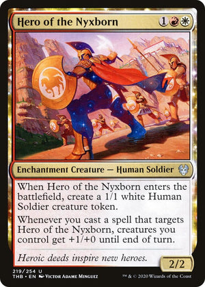 Image for Hero of the Nyxborn (Theros Beyond Death) (219) - Magic: The Gathering