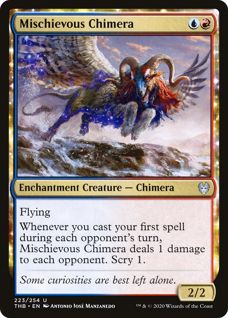 Image for Mischievous Chimera (Theros Beyond Death) (223) - Magic: The Gathering