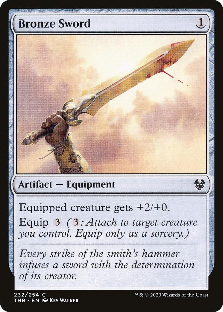 Image for Bronze Sword (Theros Beyond Death) (232) - Magic: The Gathering