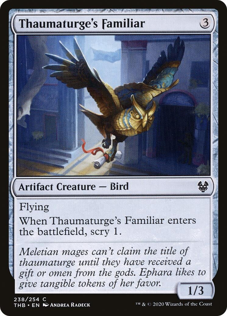 Image for Thaumaturge's Familiar (Theros Beyond Death) (238) - Magic: The Gathering