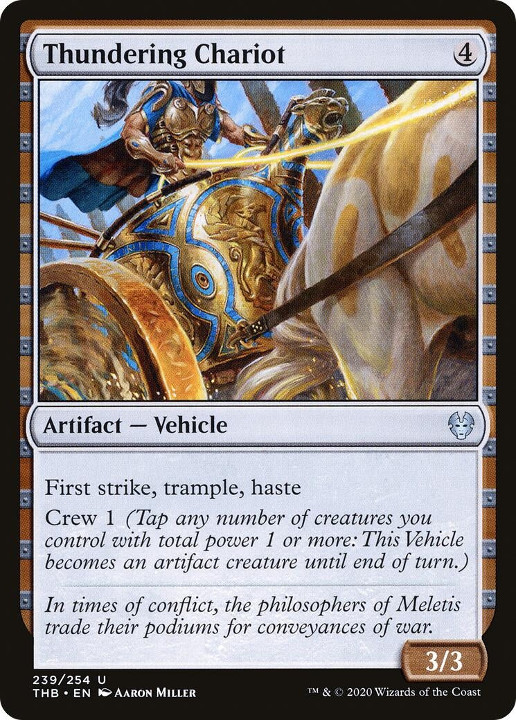 Image for Thundering Chariot (Theros Beyond Death) (239) - Magic: The Gathering