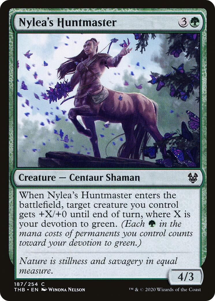 Image for Nylea's Huntmaster (Theros Beyond Death) (187) - Magic: The Gathering