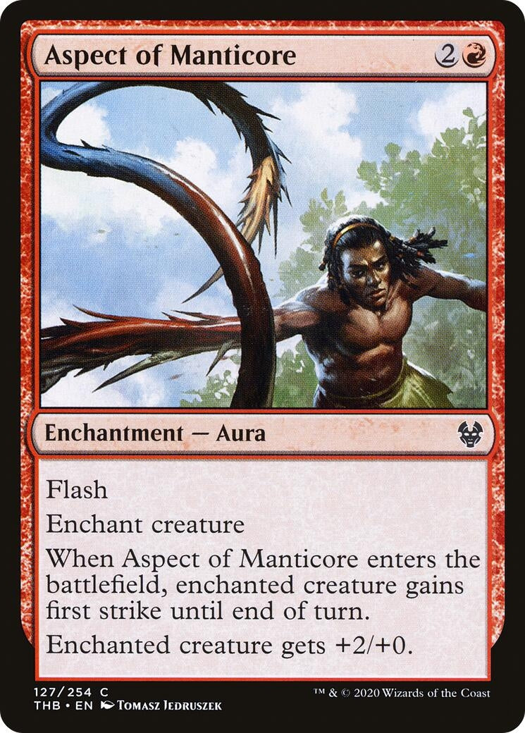 Image for Aspect of Manticore (Theros Beyond Death) (127) - Magic: The Gathering