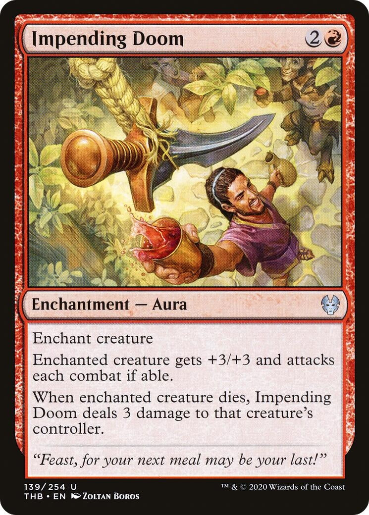 Image for Impending Doom (Theros Beyond Death) (139) - Magic: The Gathering