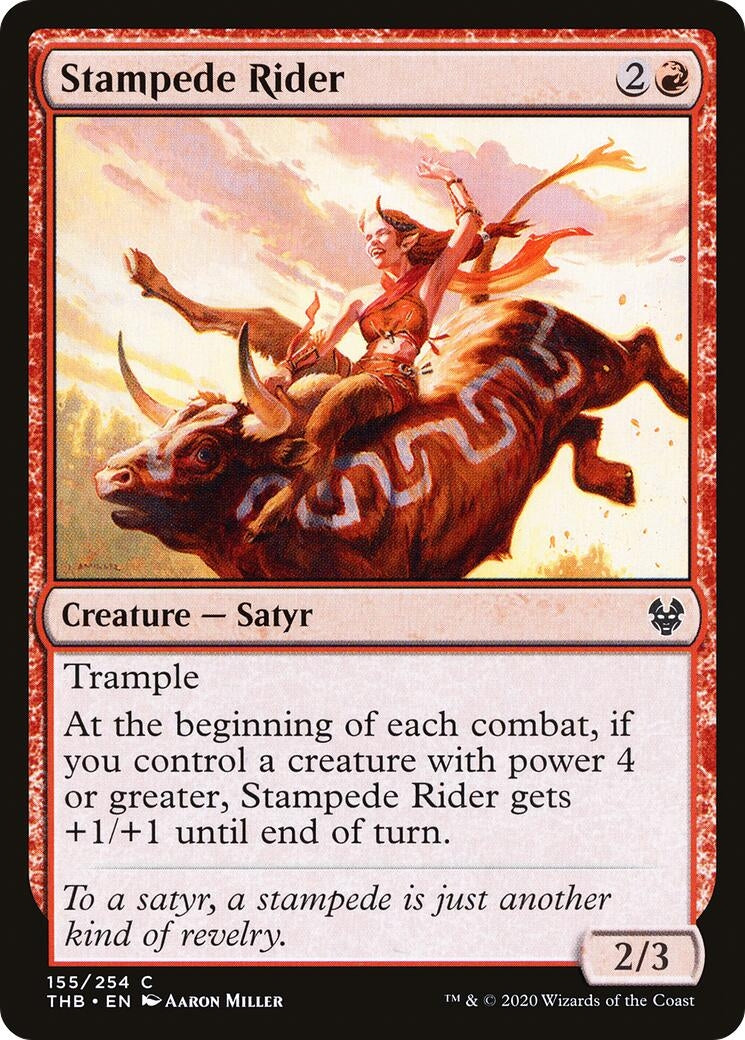 Image for Stampede Rider (Theros Beyond Death) (155) - Magic: The Gathering