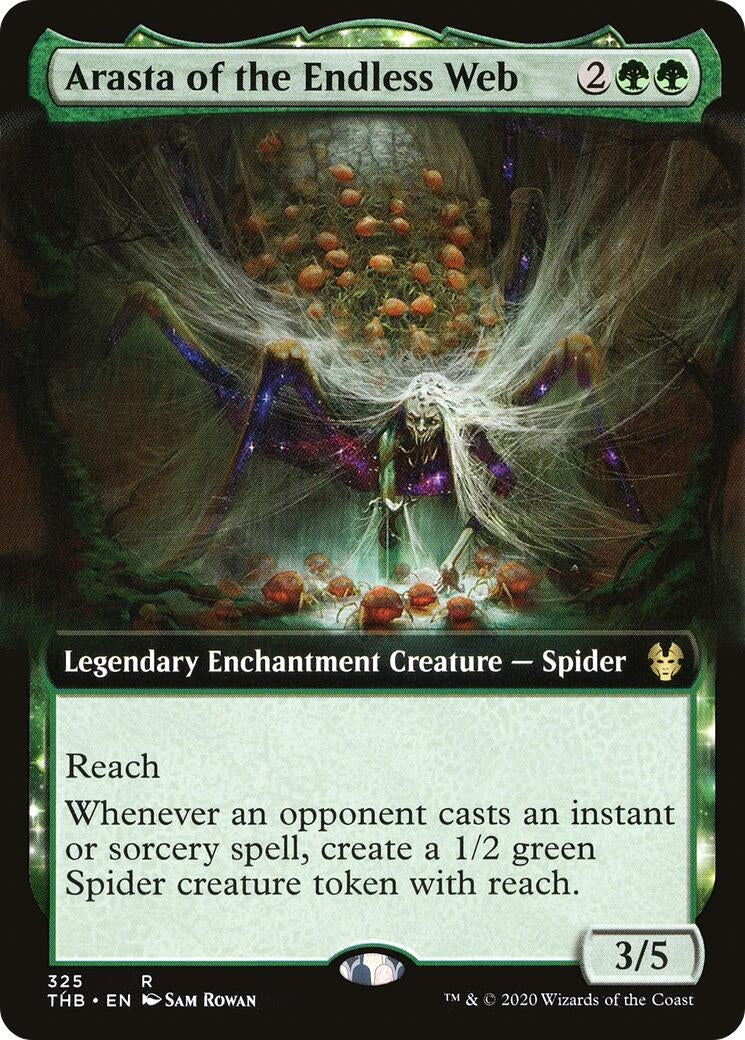 Image for Arasta of the Endless Web (Extended Art) (Theros Beyond Death) (325) - Magic: The Gathering