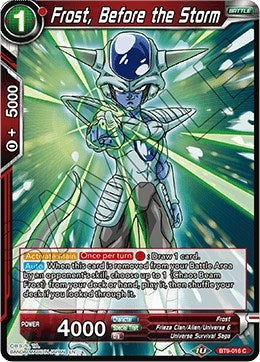 Image for Frost, Before the Storm (Universal Onslaught) (BT9-016) - Dragon Ball Super: Masters