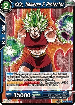 Image for Kale, Universe 6 Protector (Universal Onslaught) (BT9-034) - Dragon Ball Super: Masters