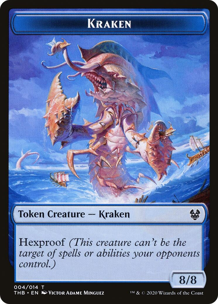 Image for Kraken Token (Theros Beyond Death) (4) - Magic: The Gathering
