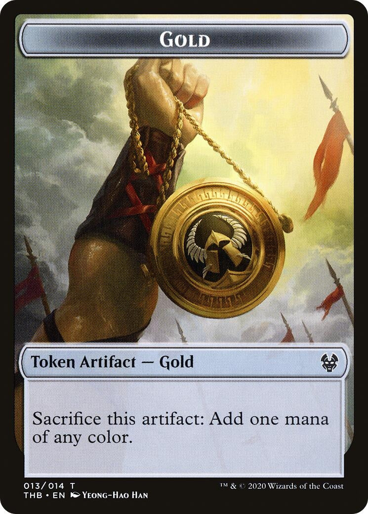 Image for Gold Token (Theros Beyond Death) (13) - Magic: The Gathering