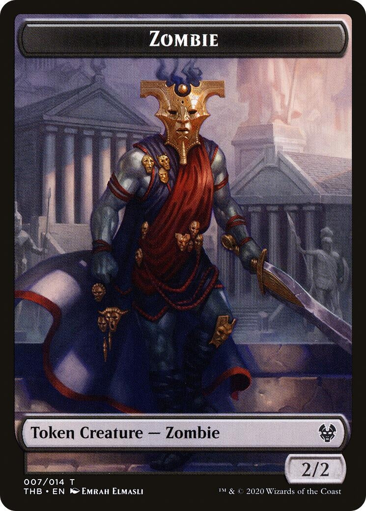 Image for Zombie Token (Theros Beyond Death) (7) - Magic: The Gathering