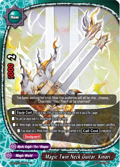 Image for Magic Twin Neck Guitar, Kinari (Perfected Time Ruler) (S-BT07/0044EN) - Future Card BuddyFight