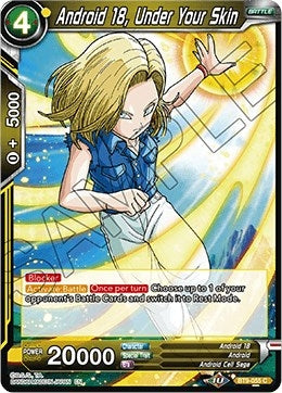 Image for Android 18, Under Your Skin (Universal Onslaught) (BT9-055) - Dragon Ball Super: Masters