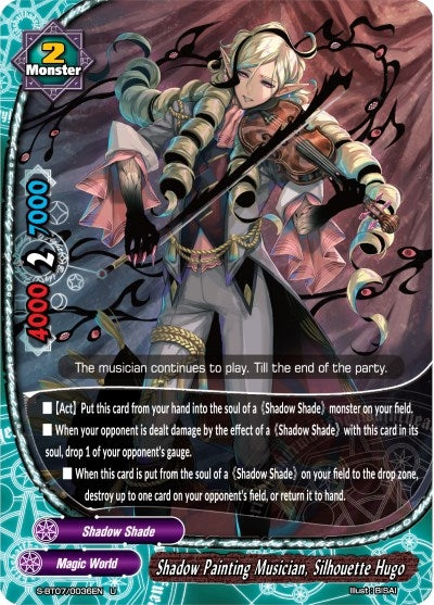 Image for Shadow Painting Musician, Silhouette Hugo (Perfected Time Ruler) (S-BT07/0036EN) - Future Card BuddyFight