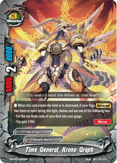 Image for Time General, Krono Graph (Perfected Time Ruler) (S-BT07/0059EN) - Future Card BuddyFight