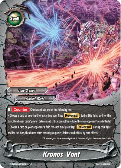 Image for Kronos Vant (Perfected Time Ruler) (S-BT07/0061EN) - Future Card BuddyFight