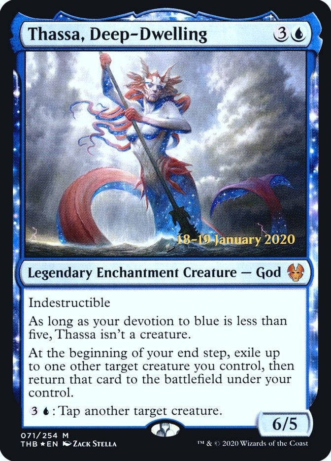Image for Thassa, Deep-Dwelling (Prerelease Cards) (71) - Magic: The Gathering
