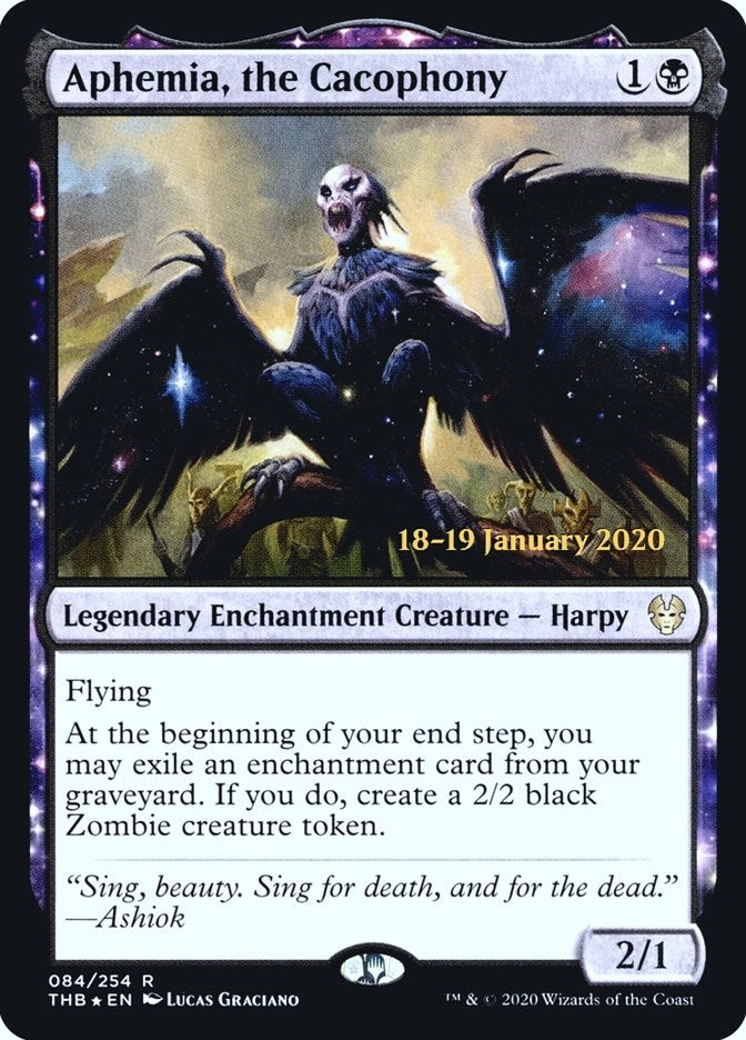 Image for Aphemia, the Cacophony (Prerelease Cards) (84) - Magic: The Gathering