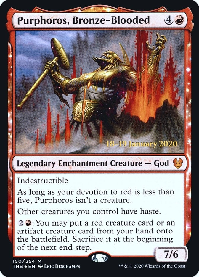 Image for Purphoros, Bronze-Blooded (Prerelease Cards) (150) - Magic: The Gathering