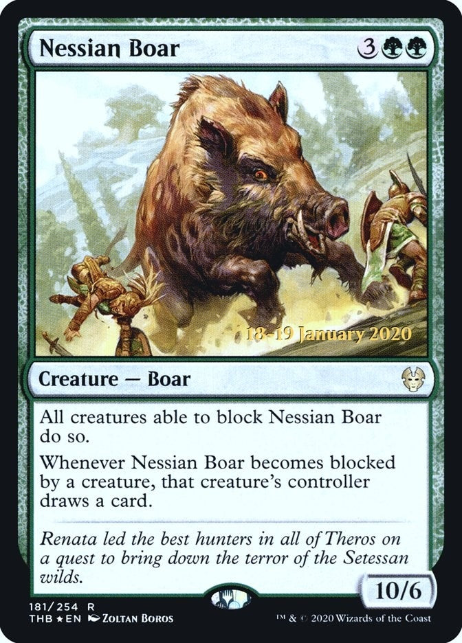 Image for Nessian Boar (Prerelease Cards) (181) - Magic: The Gathering